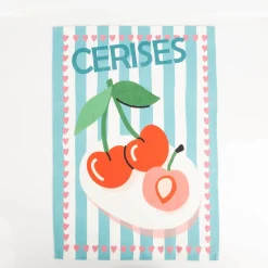 Geschirrtücher Früchte 3er Set aus Baumwolle 50x70 cm französisches Dessin