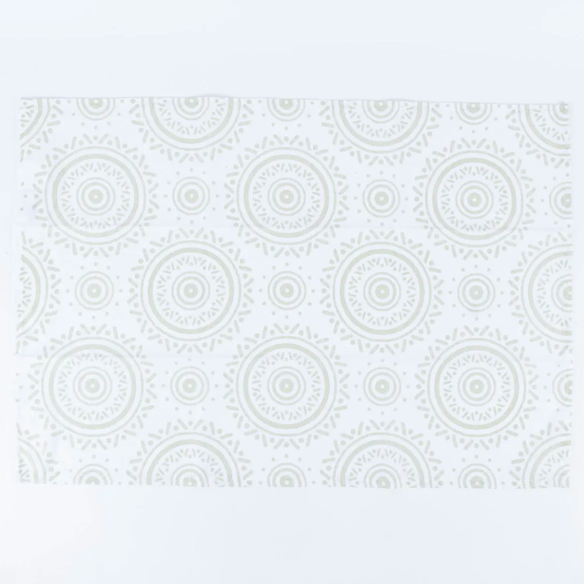 Geschirrtuch 2er Set mit Mandala Muster Baumwolle grün weiß 50x70cm