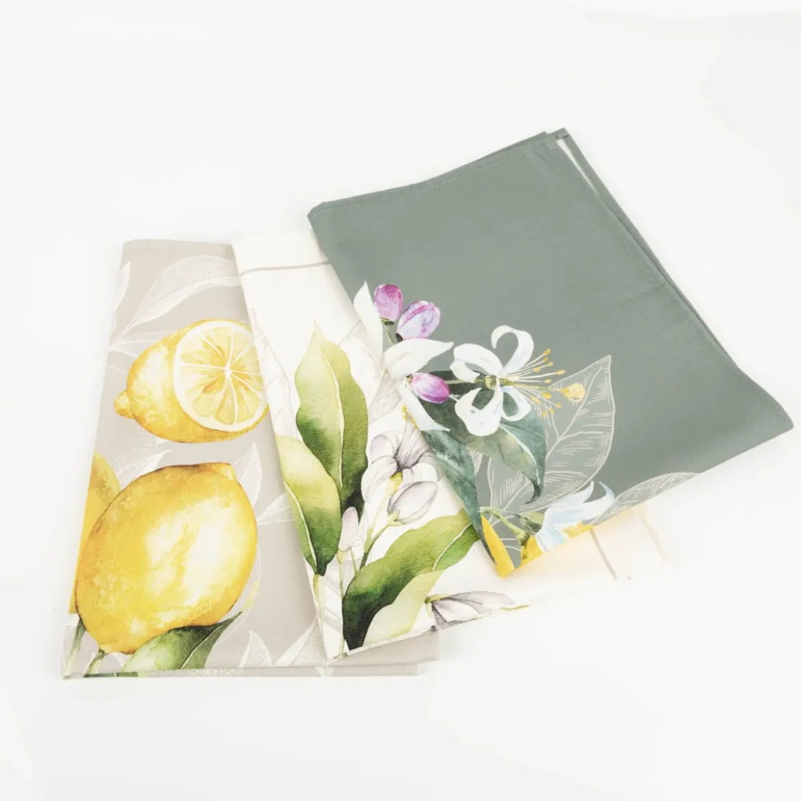 Geschirrtuch Lemon aus Baumwolle 50x70cm im 3er Set