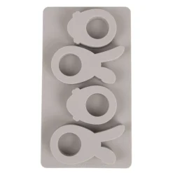 Gießform aus Silikon Happy Egg grau 26,5x14,5cm von Rayher