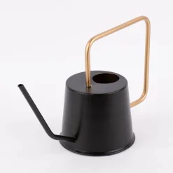 Gießkanne aus Metall schwarz goldfarbig 15,5x38,5x23cm verschiedene Varianten