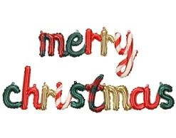Girlande Folienluftballon Merry Christmas 143x25cm
