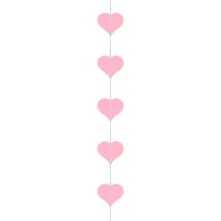 Girlande Herzen rosa 3m
