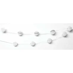 Girlande Mini Wabenbälle weiß 2m von Rico Design