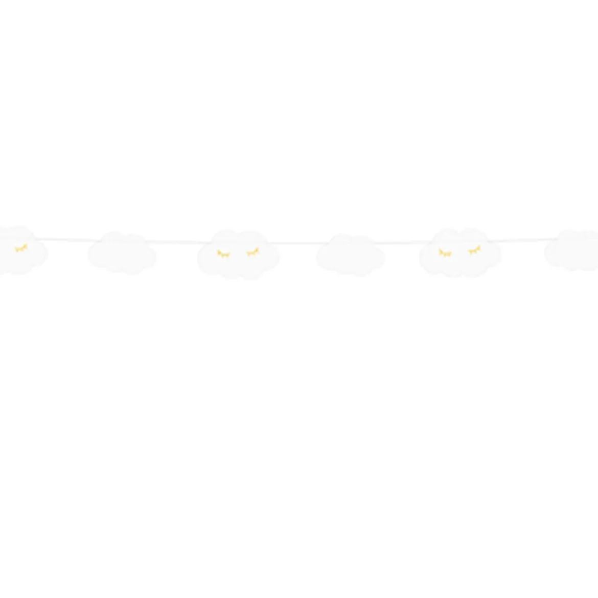 Girlande Wolken little Star weiß gold Länge: 145cm
