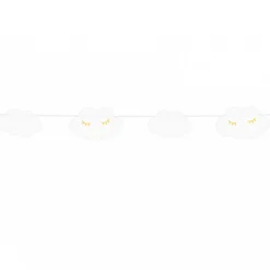 Girlande Wolken little Star weiß gold Länge: 145cm