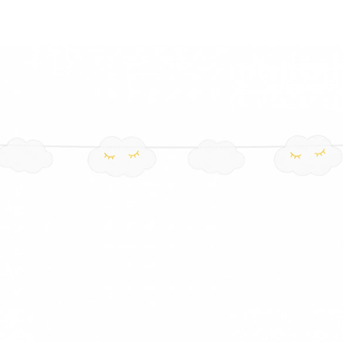 Girlande Wolken little Star weiß gold Länge: 145cm