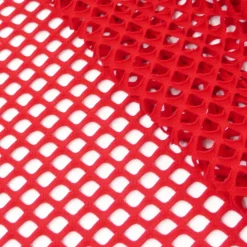 Gitterstoff elastisch rot 1,5m Breite