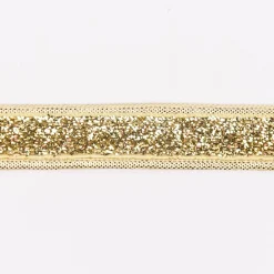 Glitzerband Zierband goldfarbig Glitzer Breite: 1,5cm