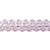 Glitzer Pailletten Band breit rosa Breite: 2,5cm