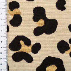 Gobelin Premium Dekostoff Animal Leopard Hide Leo beige schwarz 1,4m Breite