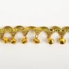 Goldborte mit Glöckchen gold 3cm Breite