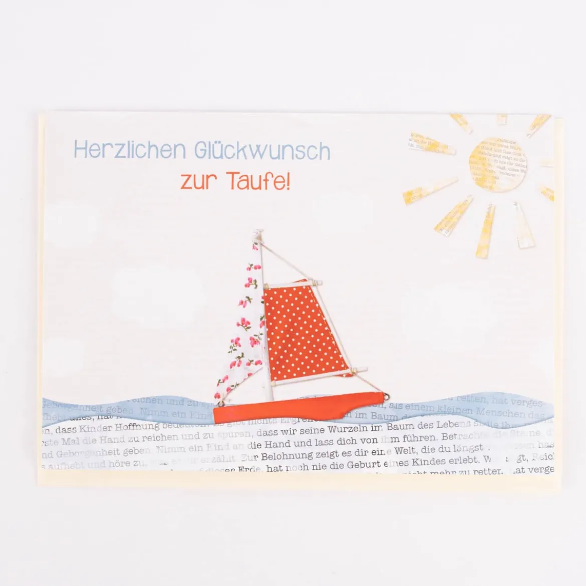 Grafik Werkstatt Doppelkarte Taufe 12x17cm verschiedene Motive