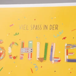 Grafik Werkstatt Doppelkarte Schulstart 12x17cm verschiedene Motive