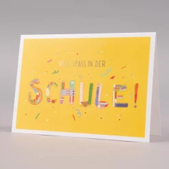 Grafik Werkstatt Doppelkarte Schulstart 12x17cm verschiedene Motive