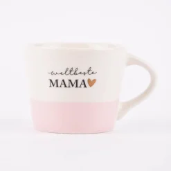 Grafik Werkstatt Espresso Tasse Schreibkram Manufaktur aus Porzellan weltbeste Mama oder weltbester Papa 50ml