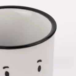 Grafik Werkstatt Espresso Tasse Vintage Gesicht Mann hellgrau schwarz 95ml