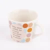 Grafik Werkstatt Espresso Tasse May your coffee be strong Punkte weiß bunt goldfarbig 50ml