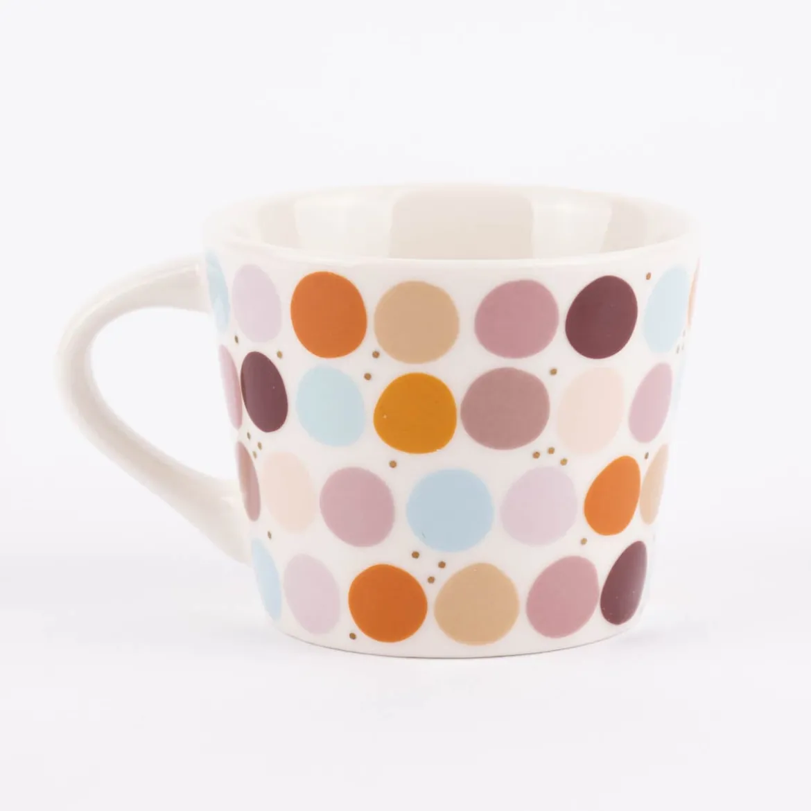 Grafik Werkstatt Espresso Tasse May your coffee be strong Punkte weiß bunt goldfarbig 50ml