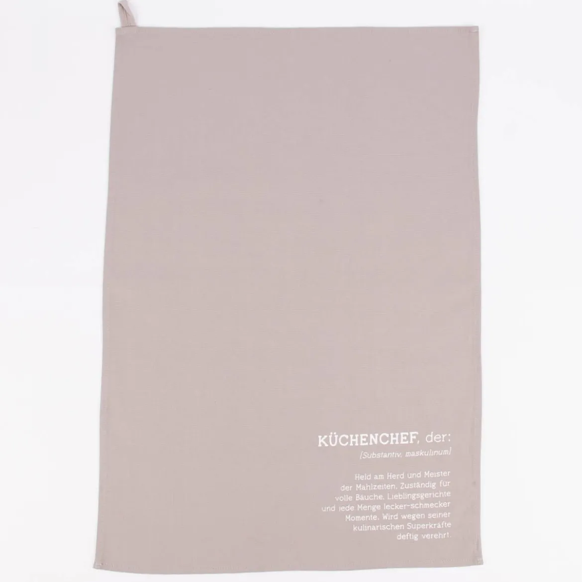 Grafik Werkstatt Geschirrtuch Küchenchef grau weiß 45x68cm