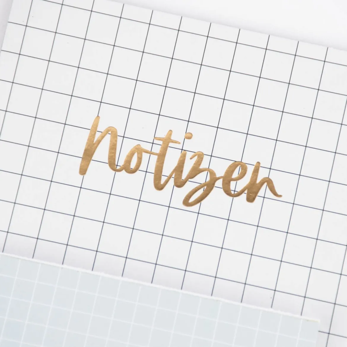 Grafik Werkstatt Notizen Magnetblock kariert weiß mint 10x21cm