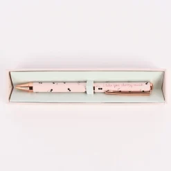Grafik Werkstatt Premium Kugelschreiber I like you cherry much Kirschen rosa 13,5cm