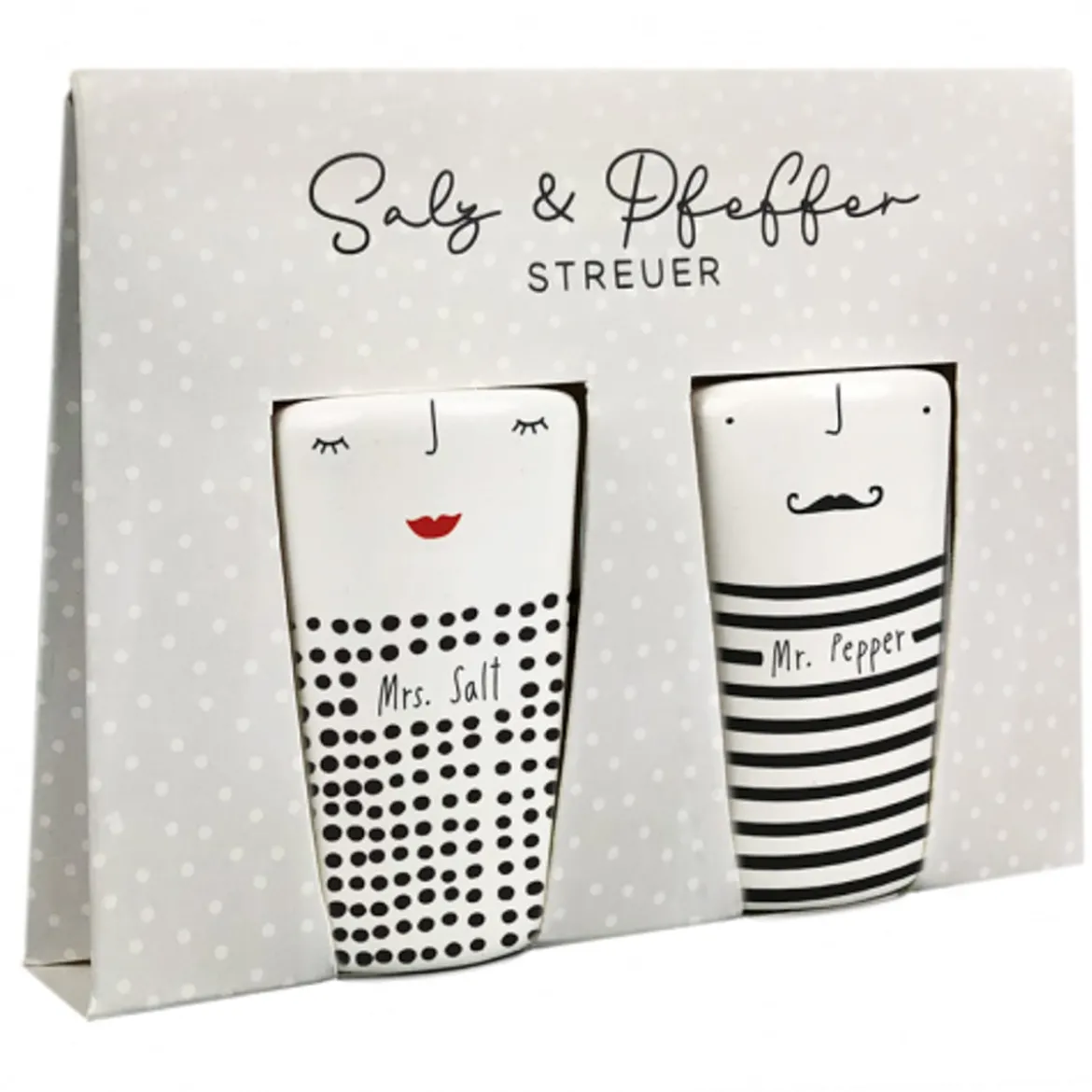 Grafik Werkstatt Salz- und Pfefferstreuer-Set Mrs. Salt & Mr. Pepper 2tlg
