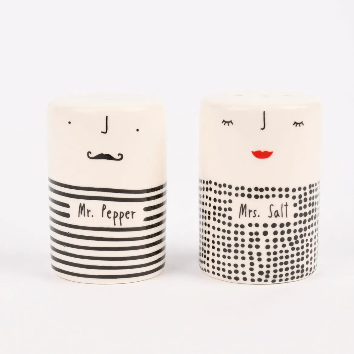 Grafik Werkstatt Salz- und Pfefferstreuer-Set Mrs. Salt & Mr. Pepper 2tlg