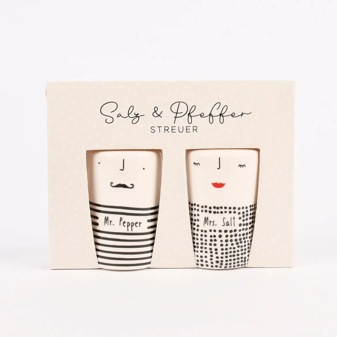 Grafik Werkstatt Salz- und Pfefferstreuer-Set Mrs. Salt & Mr. Pepper 2tlg