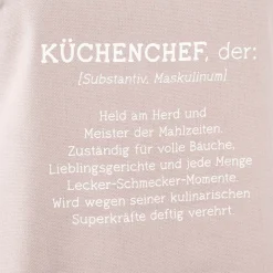 Grafik Werkstatt Schürze verstellbar Küchenchef grau weiß 66x85cm