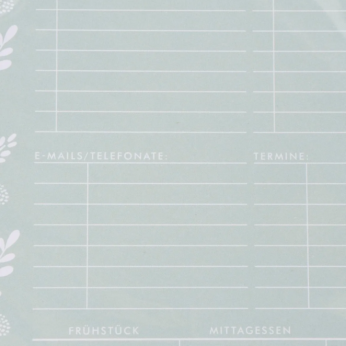 Grafik Werkstatt Tages To Do Notizblock Heute wird grossartig mint goldfarbig 15x21cm