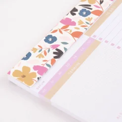 Grafik Werkstatt Tages To Do Notizblock Blumen rosa 15x21cm
