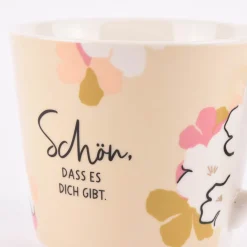 Grafik Werkstatt Tasse Goldtasse Schreibkram Manufaktur aus Porzellan verschiedene Motive 420ml