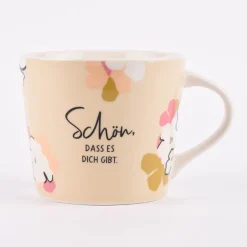 Grafik Werkstatt Tasse Goldtasse Schreibkram Manufaktur aus Porzellan verschiedene Motive 420ml