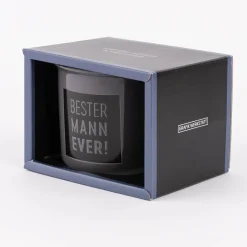 Grafik Werkstatt Tasse Vintage Bester Mann Ever! graublau schwarz 400ml
