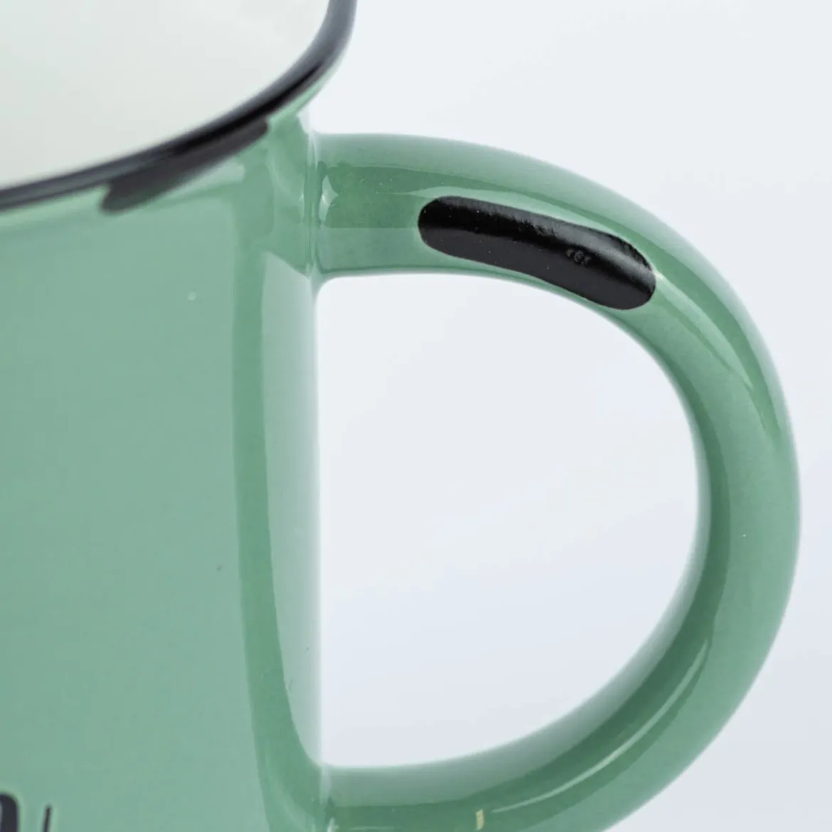 Grafik Werkstatt Tasse Vintage Weihnachten Frohe Weihnachten grün schwarz weiß 400ml