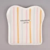 Grafik Werkstatt Toastteller Nachschlag... Bitte! weiß bunt 14,5x15,5cm