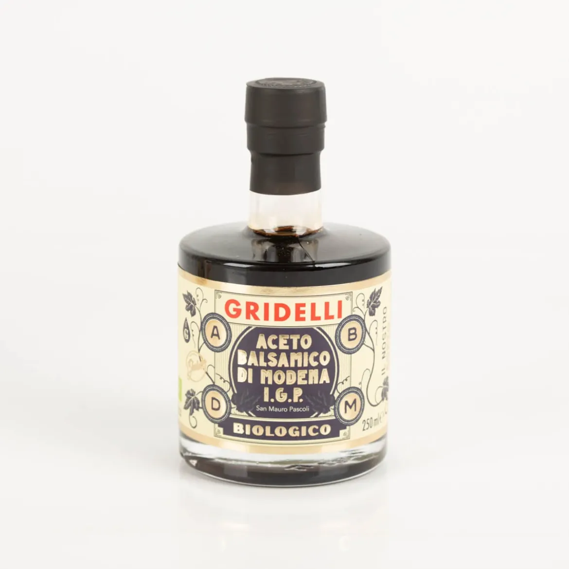 GRIDELLI Bio Aceto Balsamico di Modena I.G.P. Nero Biologico 250ml