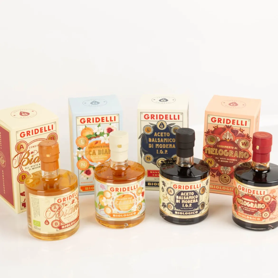 GRIDELLI Bio Pfirsich Balsamico alla Pesca Bianca Il Vero Sapore Italiano Biologico 250ml