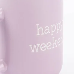 Große Tasse weekend aus Keramik verschiedene Farben 420ml