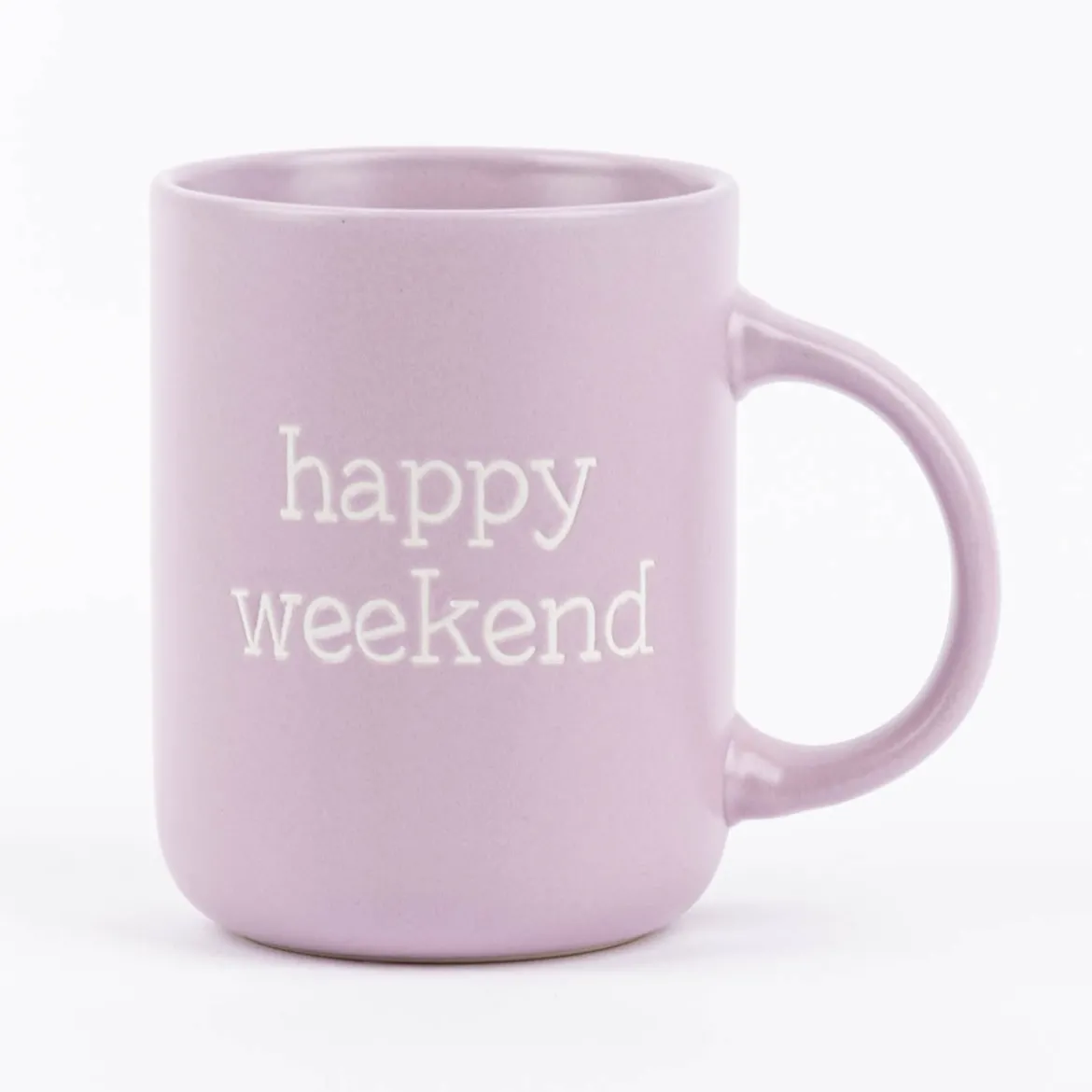 Große Tasse weekend aus Keramik verschiedene Farben 420ml