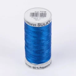 Gütermann Metallic Effektgarn Sulky Metallic Nähgarn Stickgarn Metalleffekt-Faden Farbnr. 7016 royalblau 500 Meter/Spule