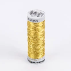 Gütermann Metallic Effektgarn Nähgarn Stickgarn Metalleffekt-Faden Metallic Farbnr. 7007 gold 200 Meter/Spule