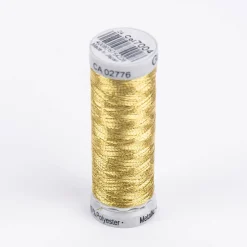 Gütermann Metallic Effektgarn Nähgarn Stickgarn Metalleffekt-Faden Metallic Farbnr. 7004 gold 200 Meter/Spule
