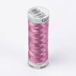 Gütermann Metallic Effektgarn Nähgarn Stickgarn Metalleffekt-Faden Metallic Farbnr. 7012 rosa 200 Meter/Spule