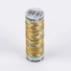 Gütermann Metallic Effektgarn Nähgarn Stickgarn Metalleffekt-Faden Metallic Farbnr. 7020 multicolor 200 Meter/Spule