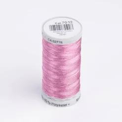 Gütermann Metallic Effektgarn Sulky Metallic Nähgarn Stickgarn Metalleffekt-Faden Farbnr. 7012 rosa 500 Meter/Spule