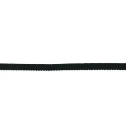 Gummiband Elastic Abschlussspitze Zierband schwarz Breite: 1,2cm