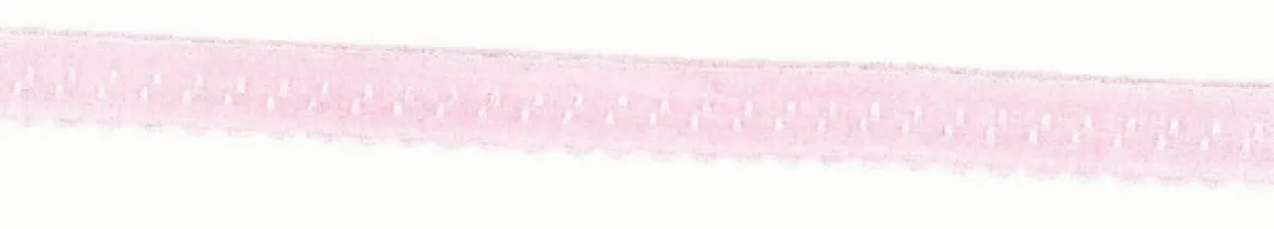 Gummiband Elastic Abschlussspitze Zierband rosa Breite: 1,2cm