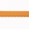 Gummiband Elastic Abschlussspitze Zierband hellbraun Breite: 1,2cm